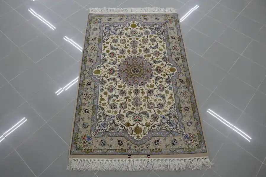 Tappeto Isfahan Extrafine Misto Seta Firmato 170×110-N.12086