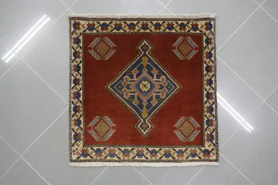 Piccolo Tappeto Persiano Gashgai Kashkuli 63×64-N.13664