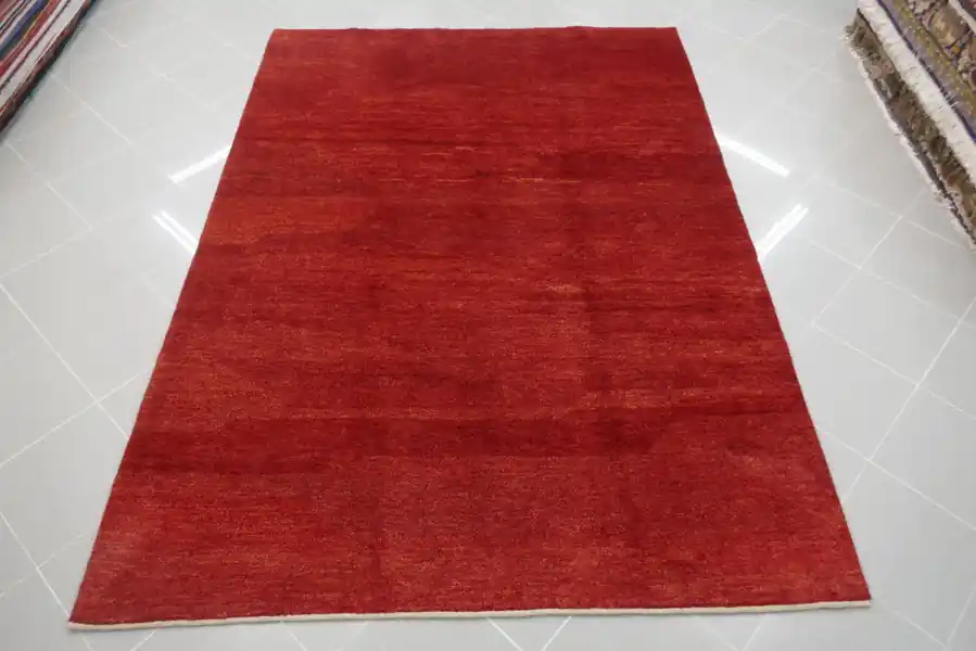 Tappeto Persiano Gabbeh Gashgai Fondo Rosso 234×170-N.14006