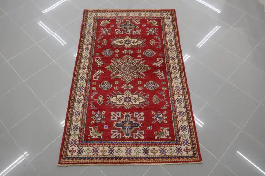 Tappeto Uzbek Kazak Extra Color Rosso 156×97-N.13937