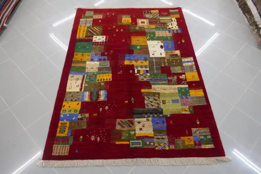 Tappeto Persiano Moderno Gabbeh Gashgai Kashkuli 205×147-N.14078