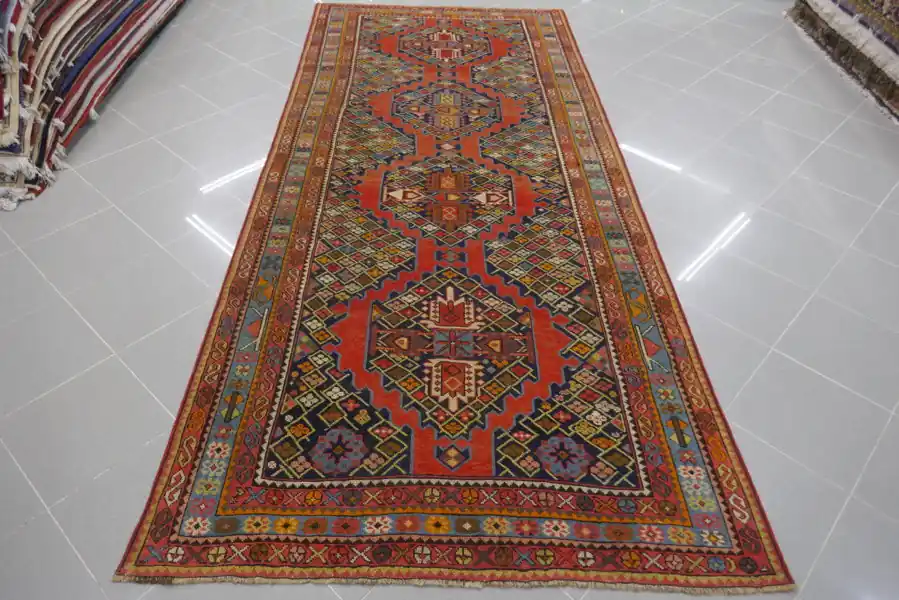 Tappeto Antico Karabagh Caucaso 305×132-N.14131