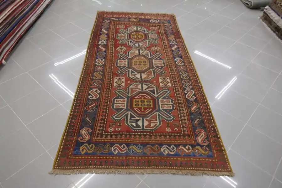 Tappeto Antico Karabagh Caucaso 242×115-N.14137