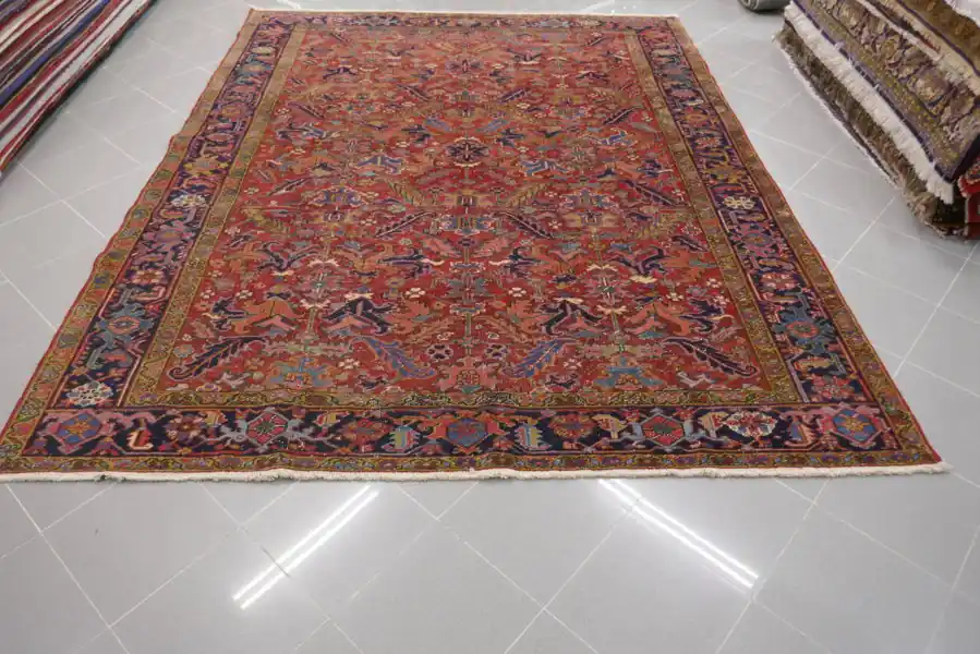 Antico Tappeto Heriz Persia 288×226-N.14134