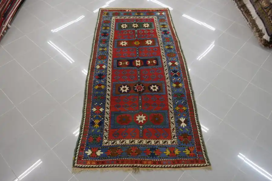 Tappeto Antico Karabagh Caucaso 228×110-N.14208