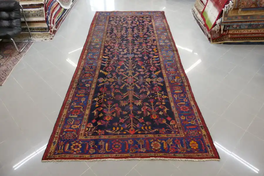 Antico Tappeto Persiano Lilian 401×173-N.12525