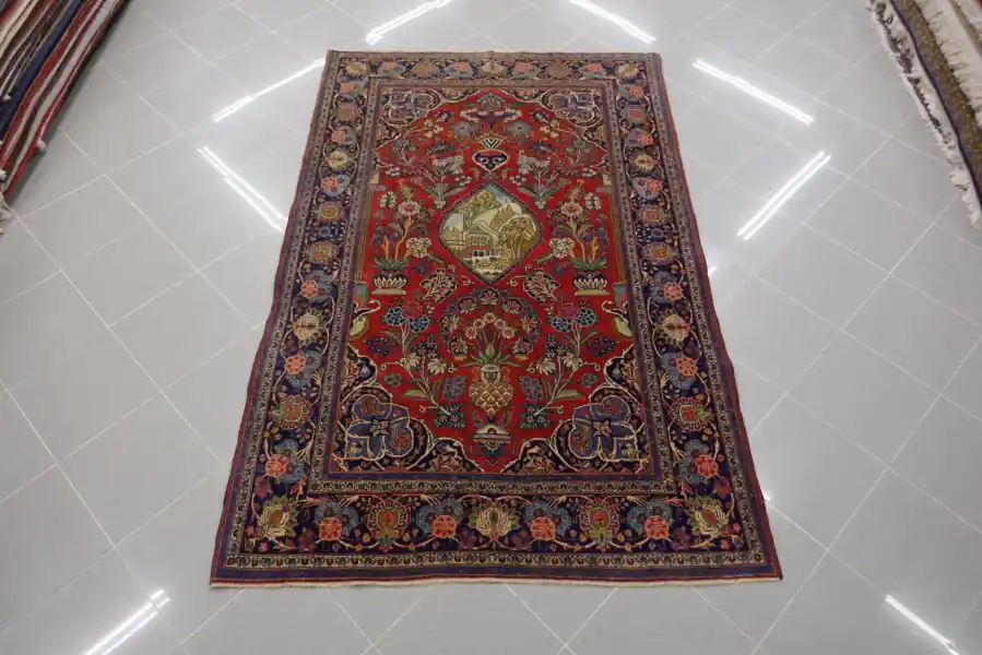 Antico Tappeto Keshan, Persia 209×133-N.13988