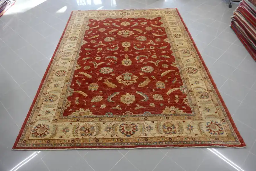 Tappeto Salotto Ziegler Fondo Rosso 337×245-N.13087