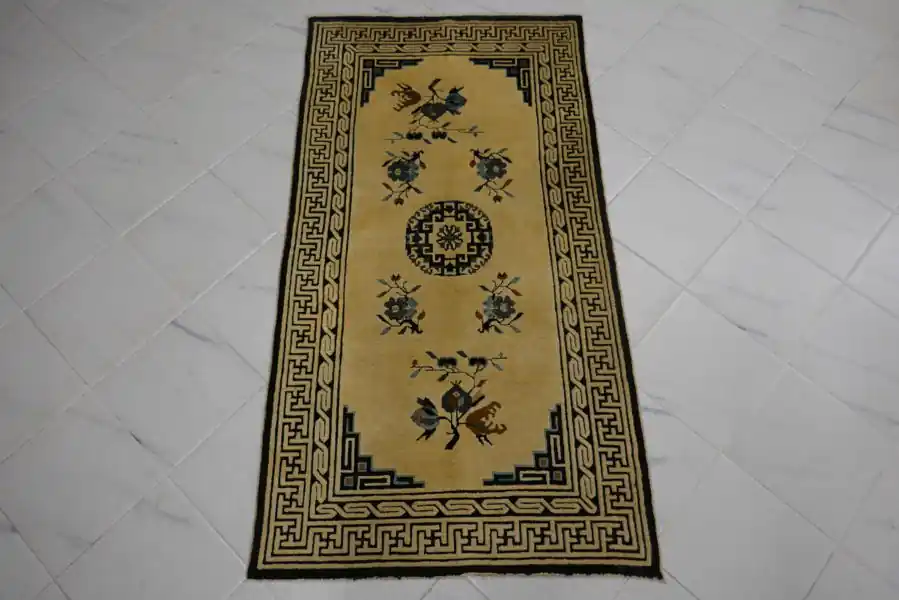 Antico Tappeto Pechino Cina 175×88-N.12546