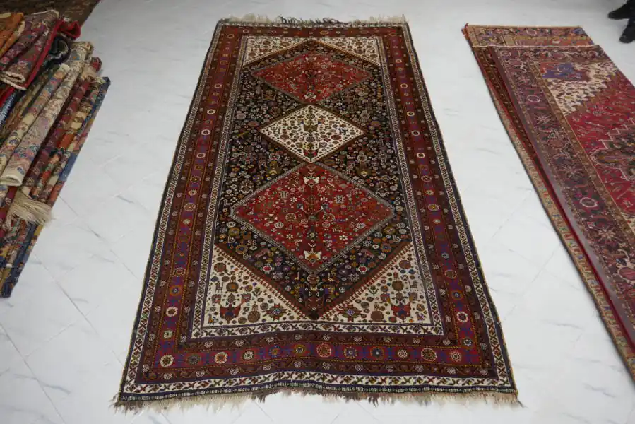 Antico Tappeto Gashgai Persia 330×178-N.10530