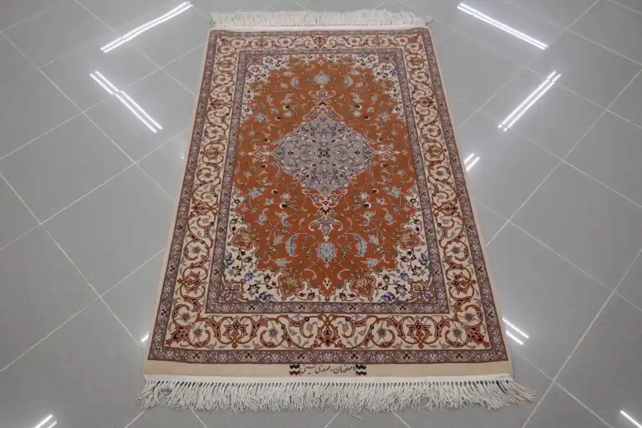 Isfahan Firmato Misto Seta, Extrafine 128×85-N.12089 bis