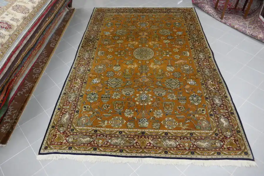 Tappeto Kum da Salotto Persia Misto Seta 322×210-N.AH183
