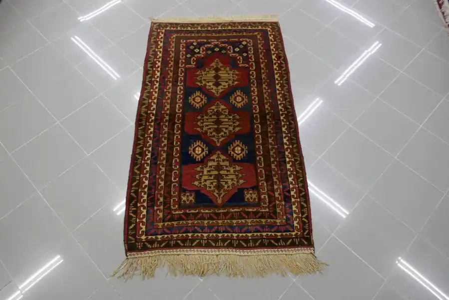 Tappeto Persiano Baluci Antico a Preghiera 158×95-N.13881