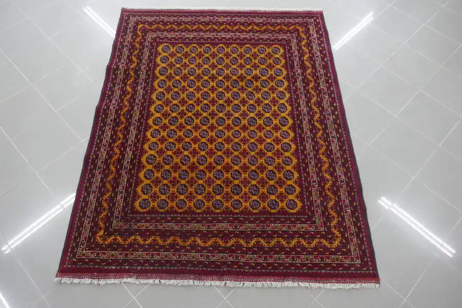 Tappeto Afghano Bukhara Turcomanno 200×150-N.12943