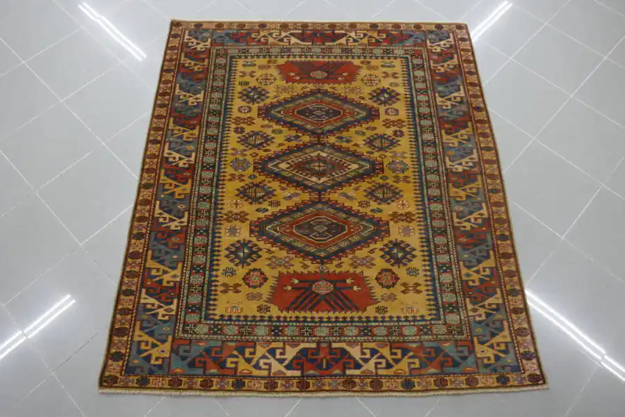Tappeto Caucasico Shirvan Fatto in Turchia 157×140-N.10461