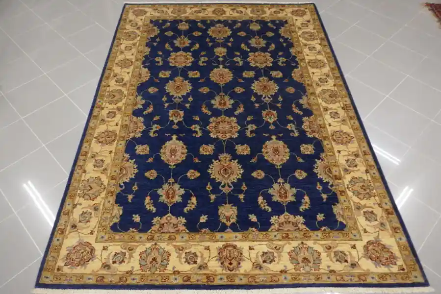 Tappeto Salotto Ziegler Extra Fondo Blu 238×170-N.13396