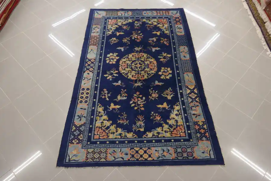 Antico Tappeto Cinese Ningxia 223×140-N.13454