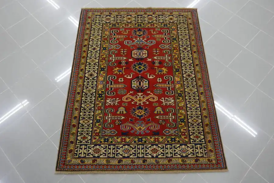 Tappeto Caucasico Shirvan Perepedil Fatto in Turchia 159×124-N.10599