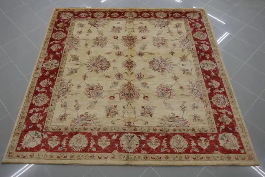 Tappeto Salotto/Sala Ziegler Extra Quadrato Fondo Chiaro 201×206-N.272965