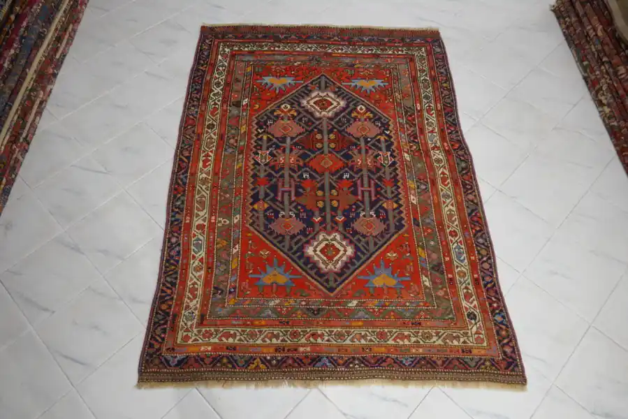 Tappeto Persiano Shahsavan Saveh Antico 198×141-N.896