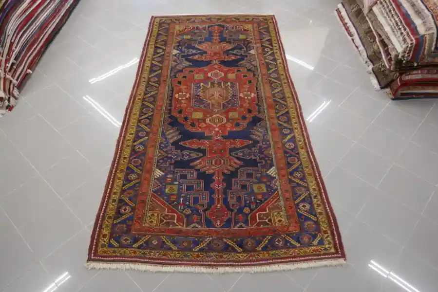 Antico Tappeto Persiano Curdo Kolyai 310×151-N.11646