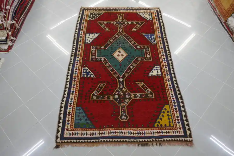 Gabbeh Persiano Bakhtiari Antico 237×141-N.11103