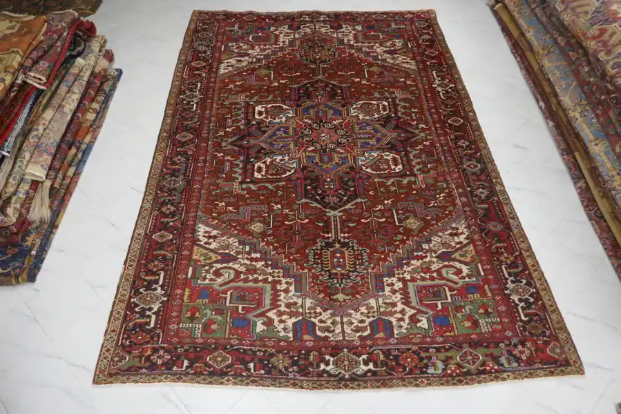 Antico Heriz Persia 341×233-N.12504