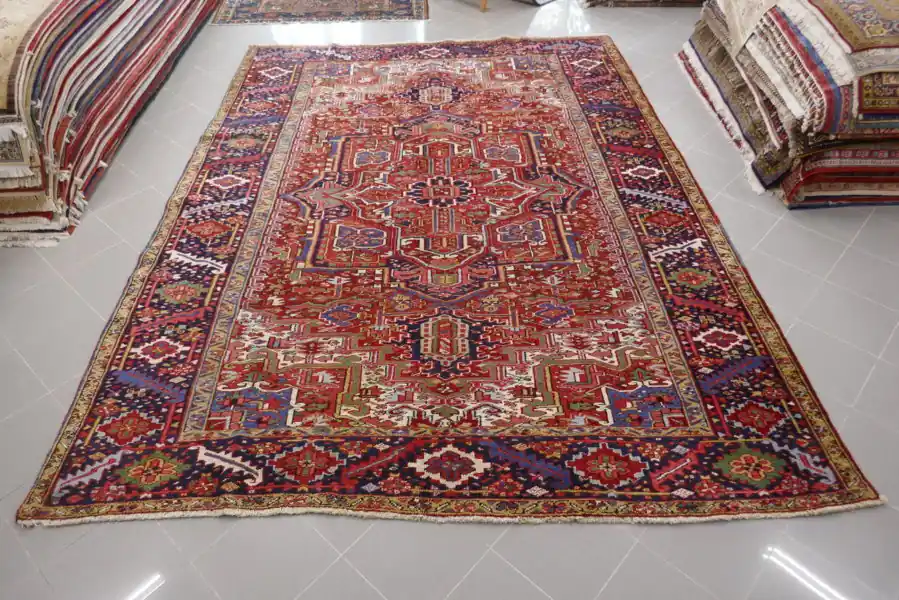 Antico Heriz Persia 347×258-N.13848