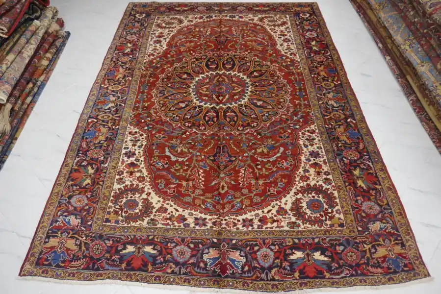Antico Heriz Persia 336×236-N.11279