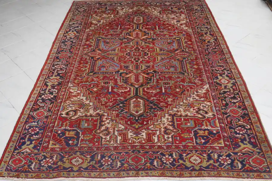 Antico Tappeto Heriz Persia 295×200-N.11364