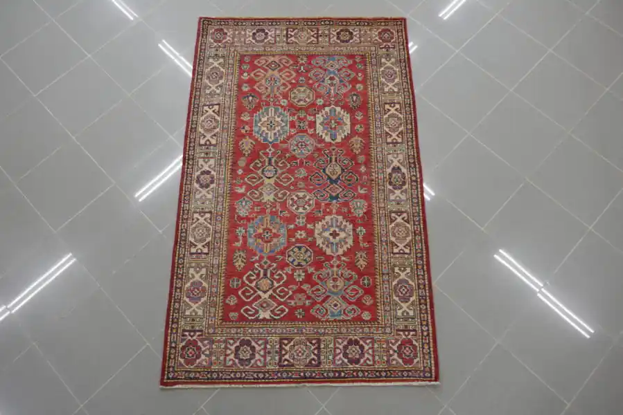 Tappeto Uzbek Kazak Extra Rosso 163×100-N.12846