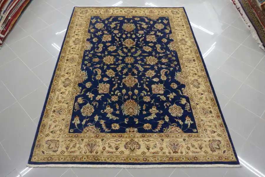 Tappeto Salotto Ziegler Extra Fondo Blu 239×173-N.13697
