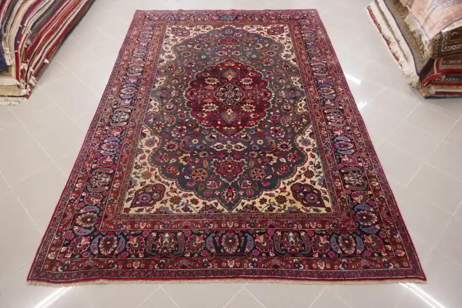 Tappeto Persiano Dorokhsh Antico Firmato da Sala 318×210-N.13776