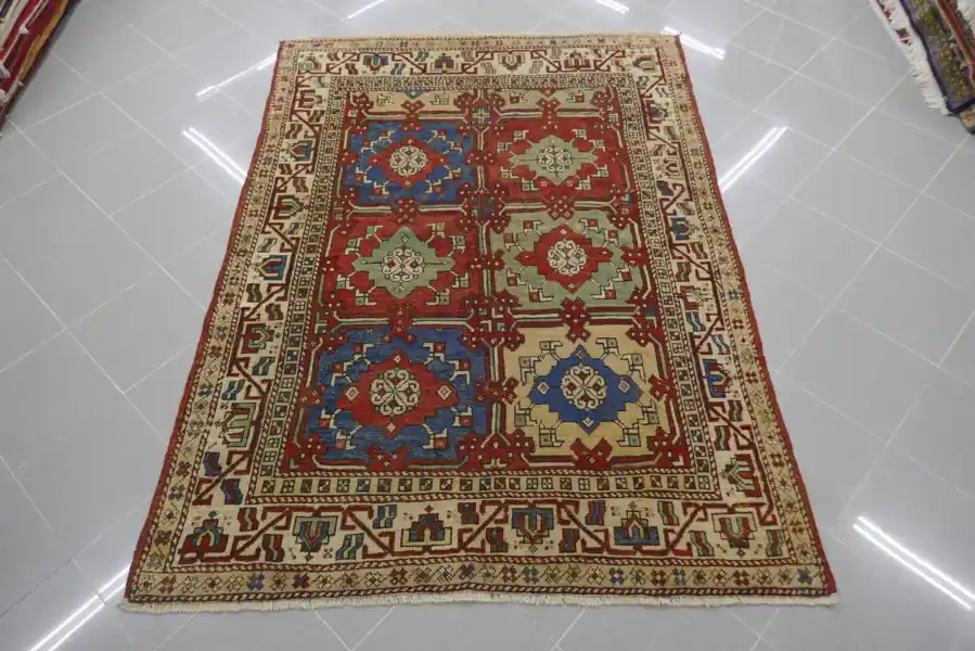 Antico Tappeto Turco Bergama 203×151-N.13735