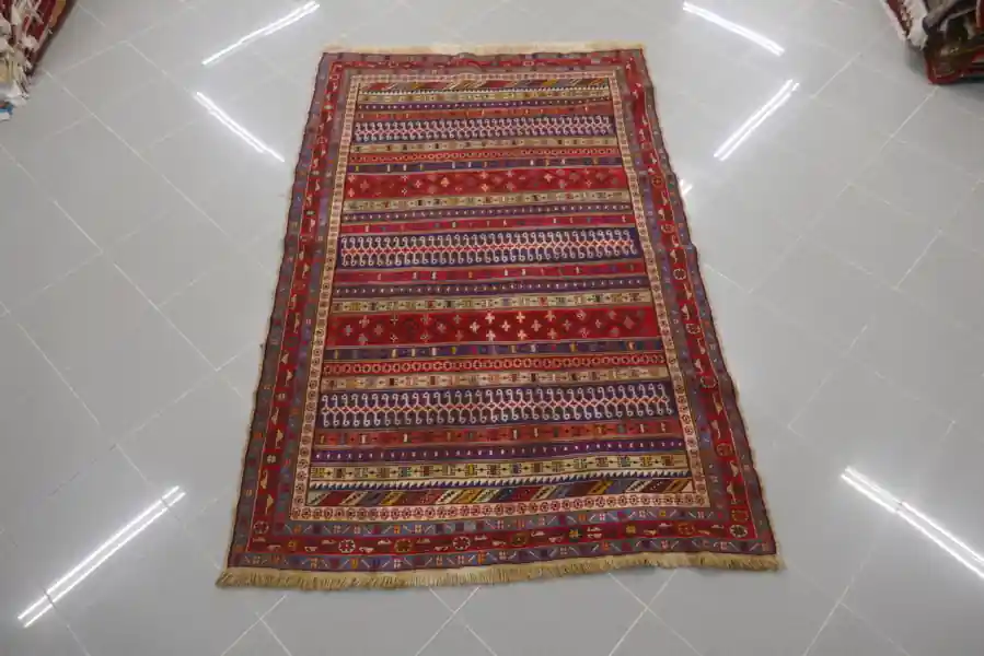 Sumakh Kilim Persiano Afshari 191×125-N.13751