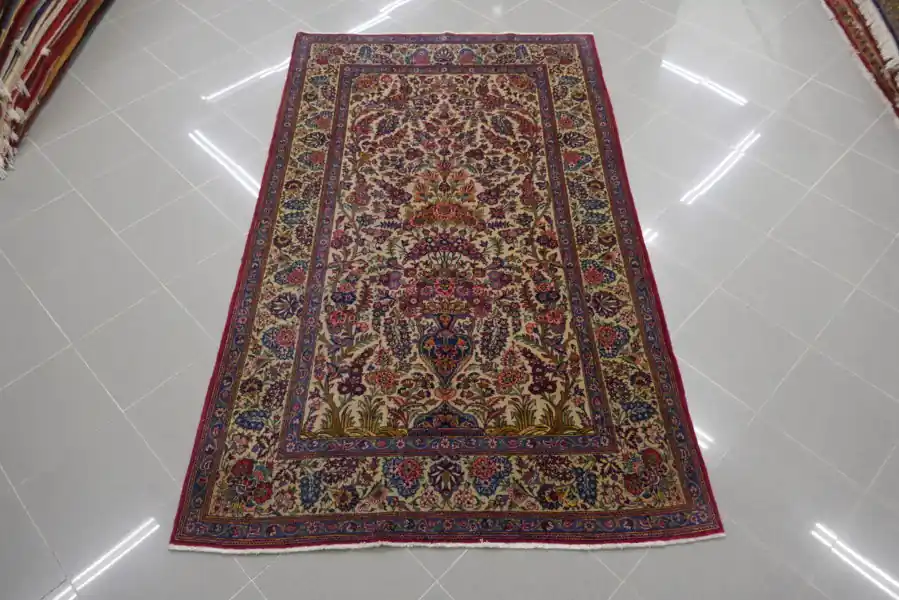 Tappeto Persiano Keshan Antico 215×130-N.13713
