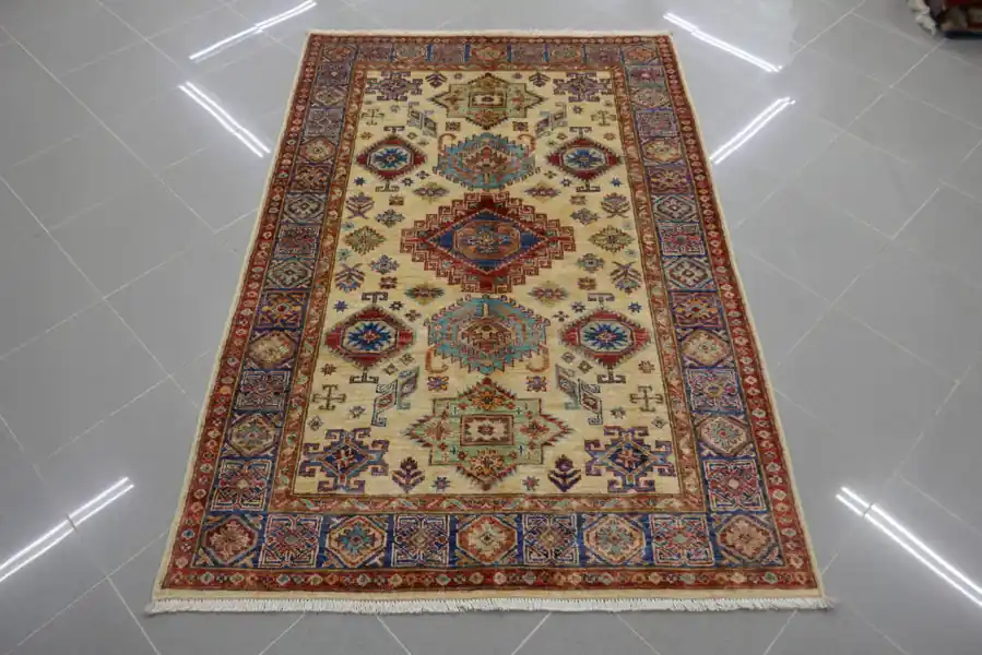 Tappeto Uzbek Kazak Extra Avorio 178×118-N.13683