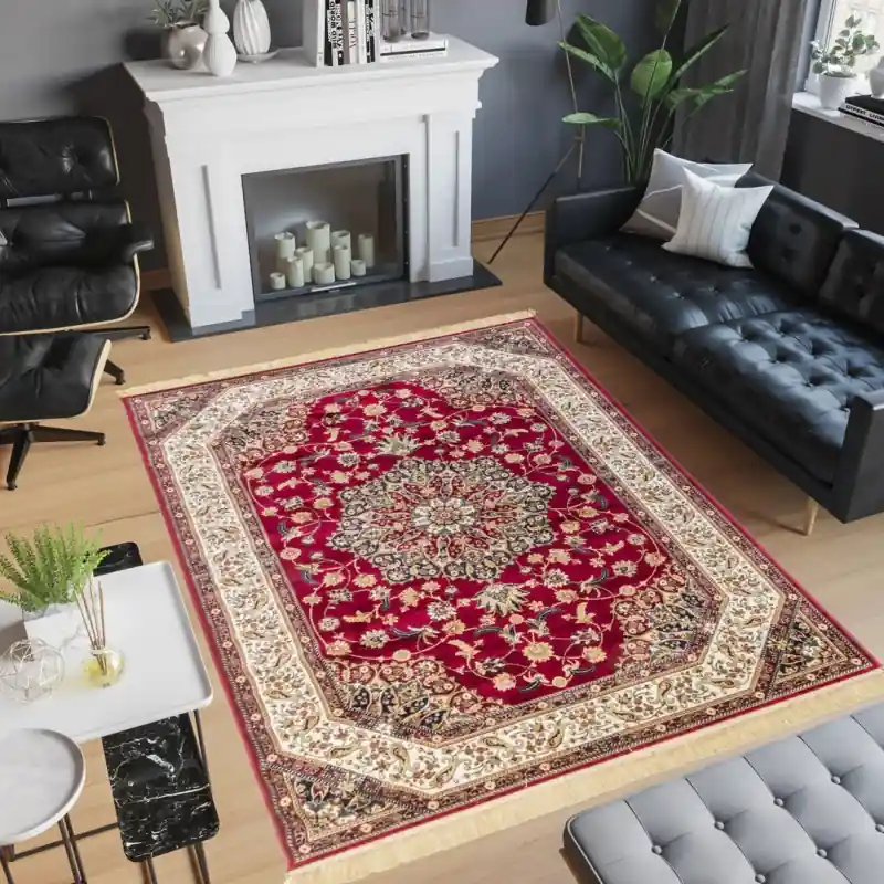 ZAFFIRO - Tappeto Classico Persiano Elegante Effetto Seta - 317 Rosso