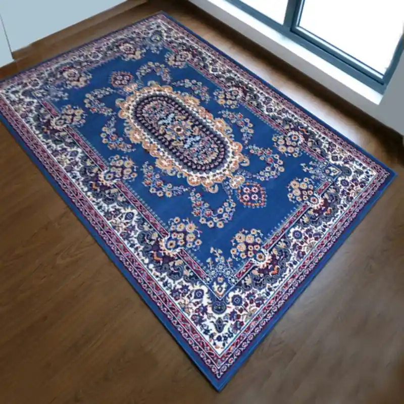 REGAL SHIRAZ - Tappeto Classico Passatoia Corsia Stile Persiano 2063 Blu Chiaro