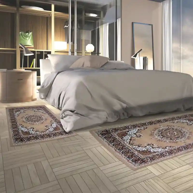 PERSIAN X - Tappeto Parure Scendiletto Orientale Classico Persiano - 4480 Beige