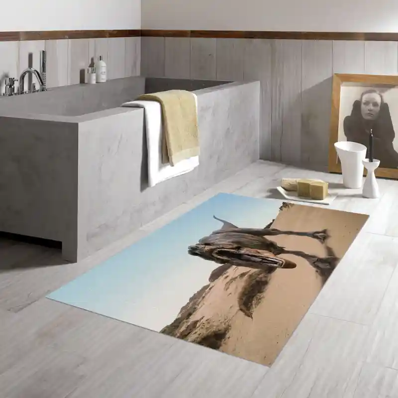 Tappeto Passatoia Salotto Cucina Bagno Lavabile Dinosauro Tirannosauro - DINO0009