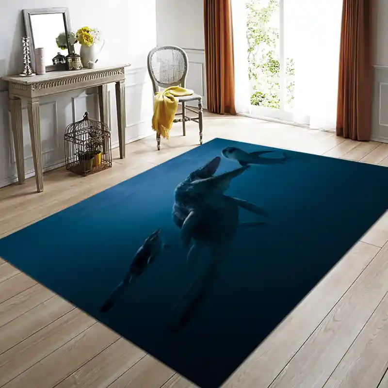 Tappeto Passatoia Salotto Cucina Bagno Lavabile Dinosauro Barionice Coccodrillo - DINO0004
