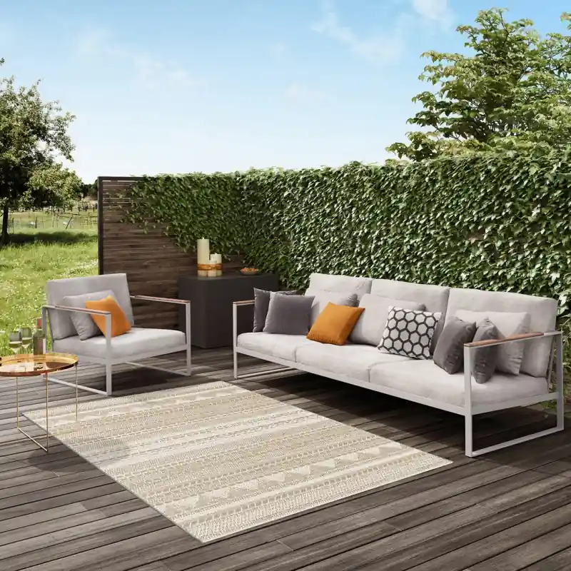 GRACE OUTSTYLE - Tappeto Stuoia Indoor/Outdoor in Juta - Resistente ideale per esterno - 39634763