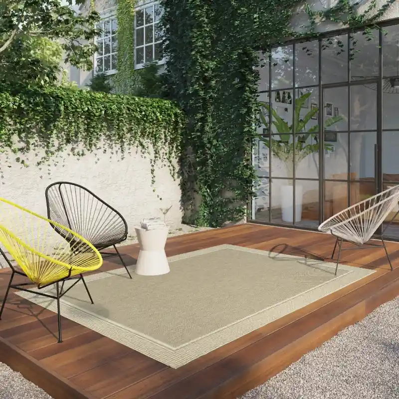 GRACE OUTSTYLE - Tappeto Stuoia Indoor/Outdoor in Juta - Resistente ideale per esterno - 3914330