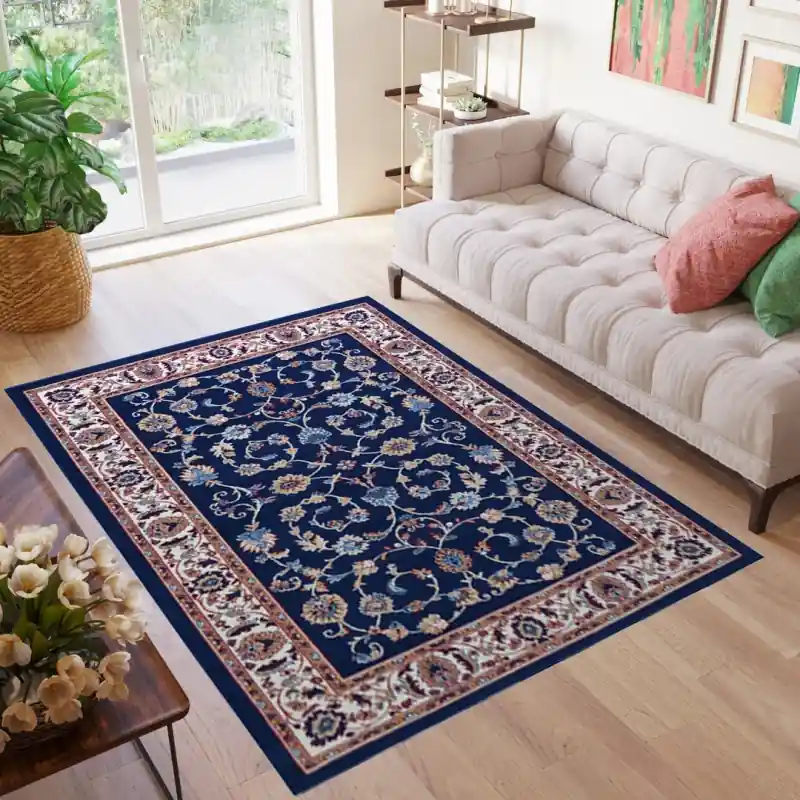 PERSIAN X - Tappeto Orientale Classico Persiano Fiori Greche - 2079 Blu Scuro