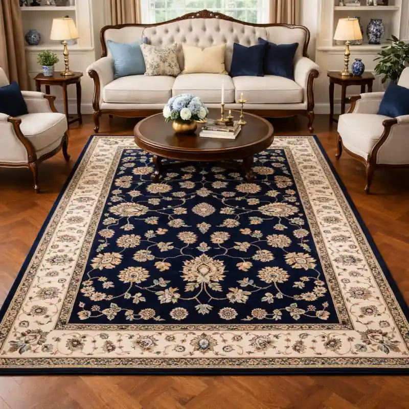 CLASSIC TOUCH - Tappeto Classico Stile Persiano Blu Beige - 9597