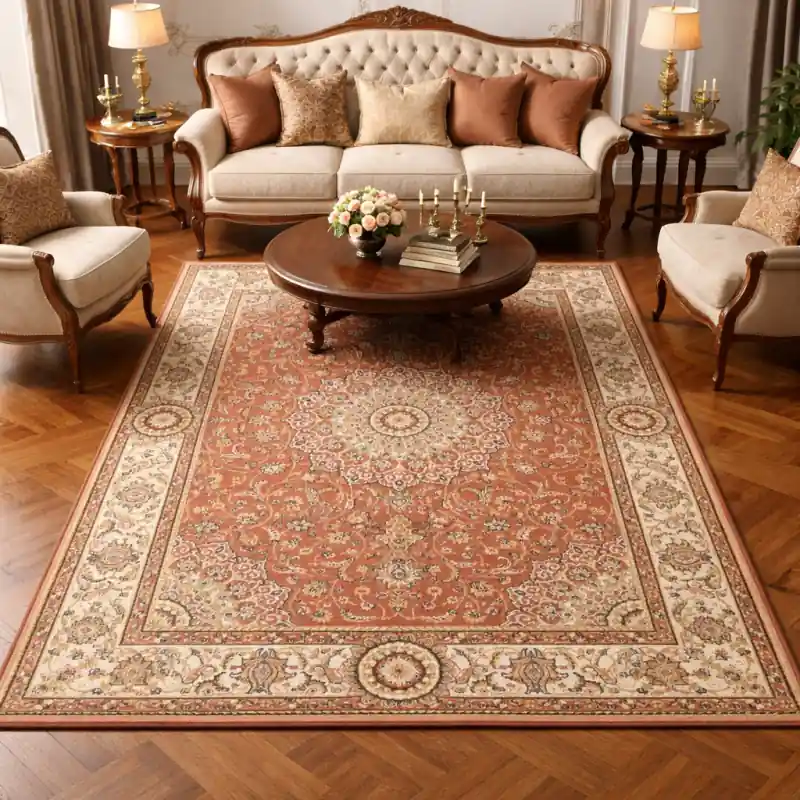 CLASSIC TOUCH - Tappeto Classico Stile Persiano Rosa Beige - 9596