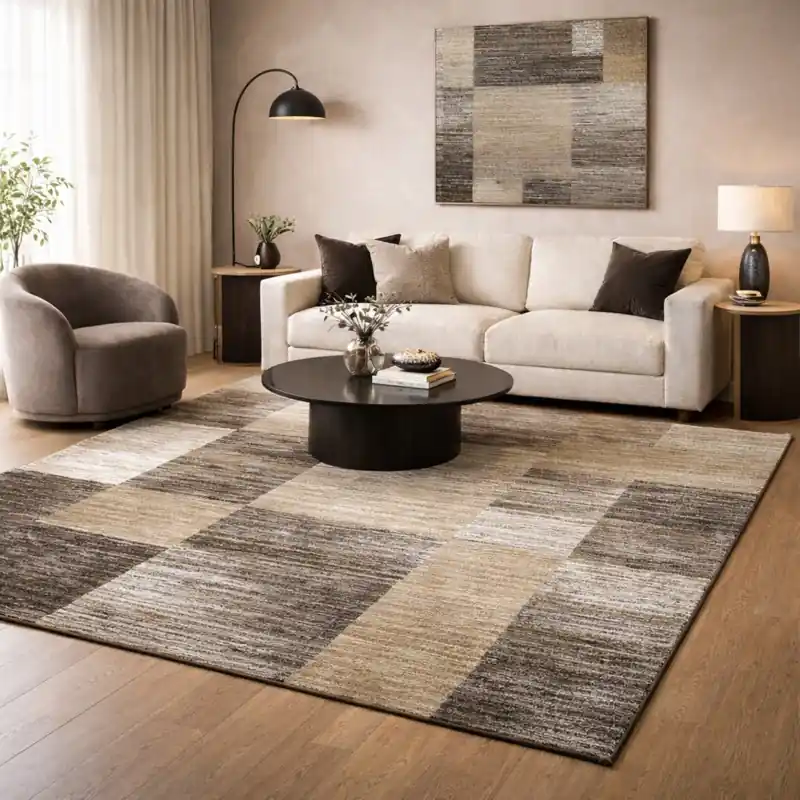COLORS - Tappeto Moderno Elegante Geometrico Beige Grigio - 4626 Tortora