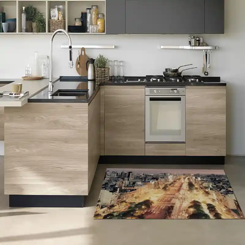 Tappeto Passatoia Salotto Cucina Bagno Lavabile Buenos Aires Città Argentina Luci - CI0013