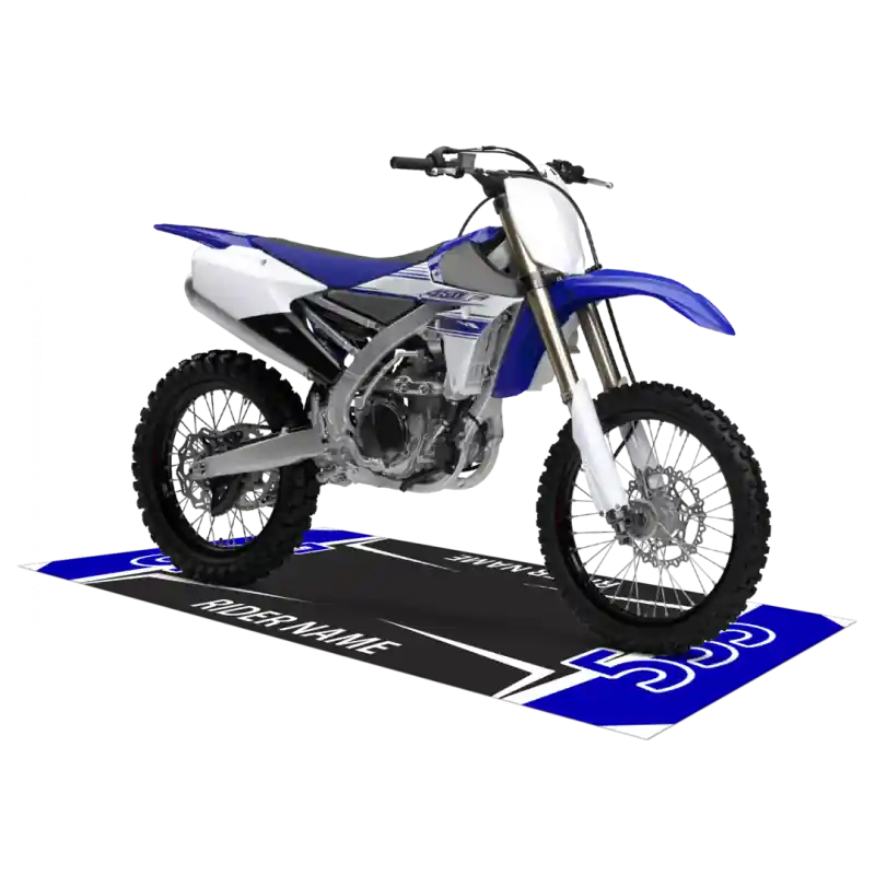 Tappeto Sottomoto PERSONALIZZATO Alta Resistenza Lavabile Antiscivolo Stampa Digitale - Sample Blu